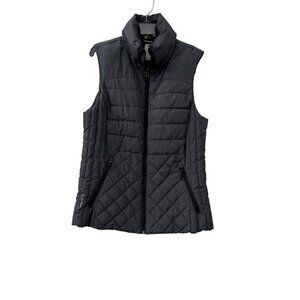 CHAMPION women's Size M Puffer VentureLoft+ Vest quilted collared full Zip Grey